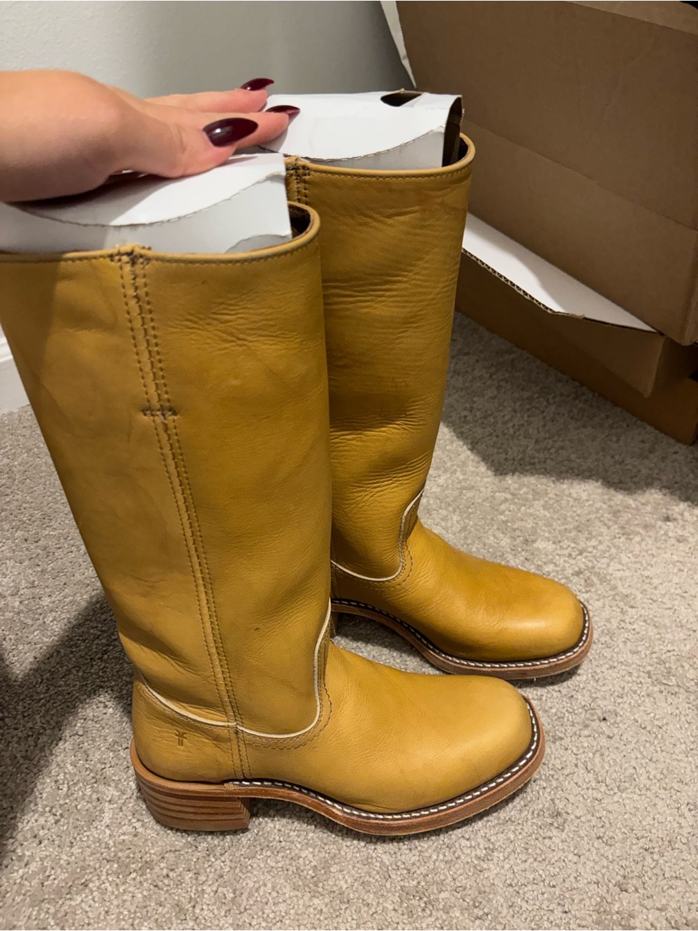 Banana Frye Boots